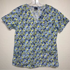 Medgear Floral Scrubs Top